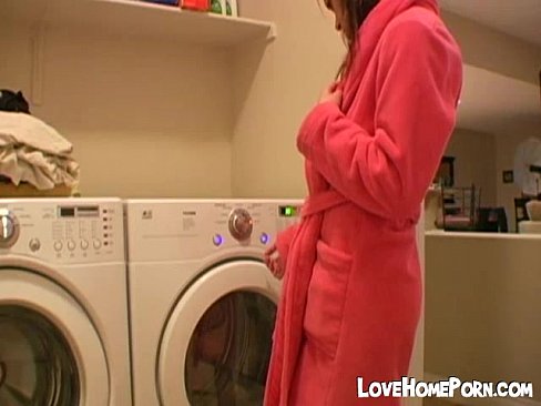 Teen masturbating in laundry room