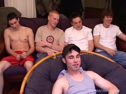 Four Young Guys Sucking and Fucking Sex Orgy