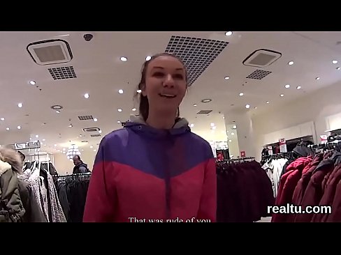 Adorable czech teenie was seduced in the mall and penetrated in pov