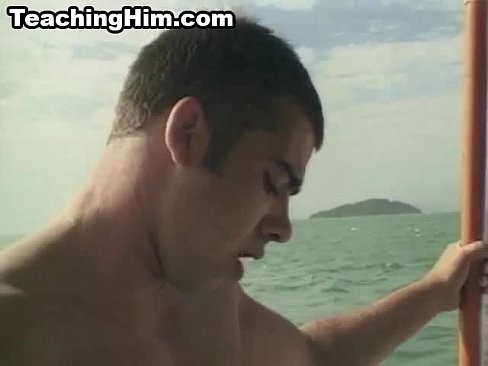 Captain of a boat sucks cock and gets fucked anally