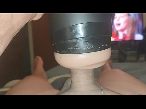 Horny guy fucking adult toys