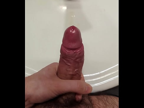 Look a huge cock when cum very hard shooting Slow Motion!