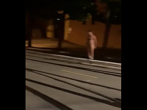 Naked Daddy on the Street