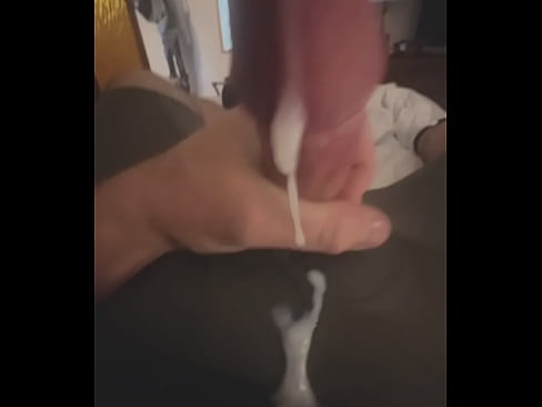 Thick solo mushroom cock cumshot.