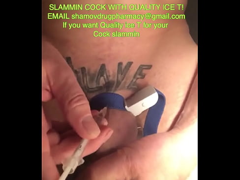 Slammin cock with Hot glass