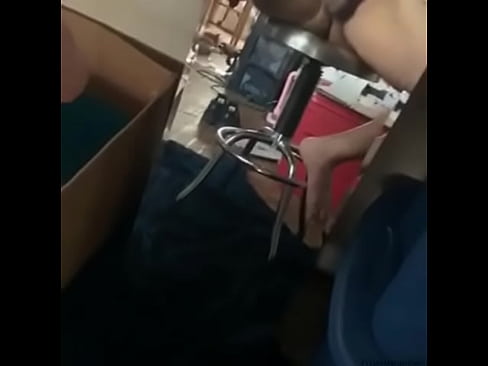 Stroking dick in public at work