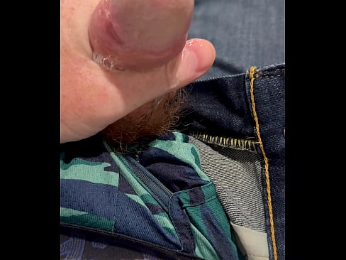 Ginger bear Precum’ng at home