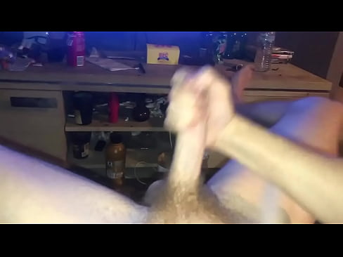 Playing with my long cock until I cum