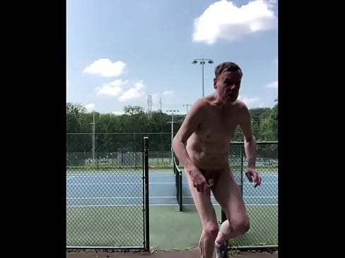 Caught Jacking Off At The Large Tennis Outdoor Facility 08-21