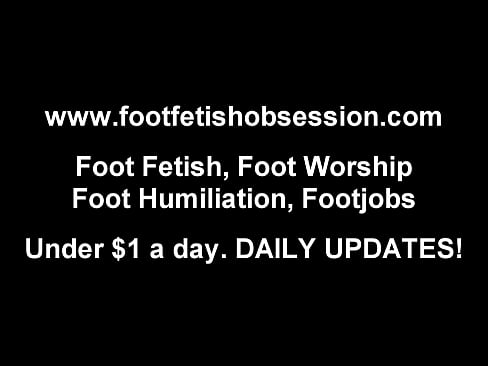 Foot Licking and Femdom Foot Humiliation