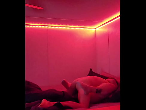 Redhead step sister fuck bro under red lights