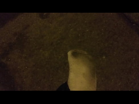 Walking Outside In Dirty Hanes Socks