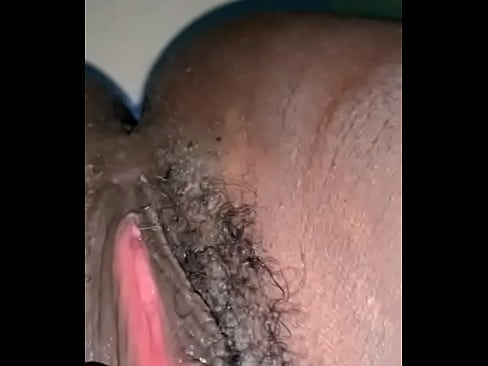 Dripping wet ebony pussy