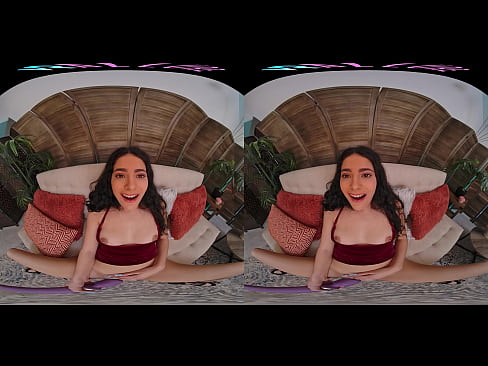 Sexy Latina rides her male sex doll in virtual reality