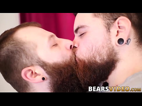 Hairy bears blowjob before raw sex