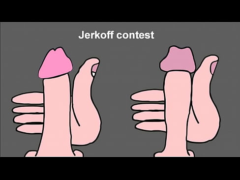 Two straight boys doing a jerkoff contest ANIMATED