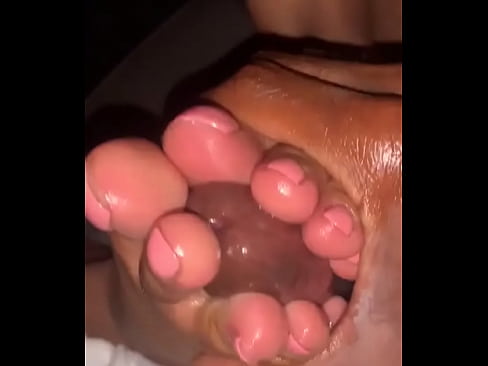 Make paapa cum. With his feet