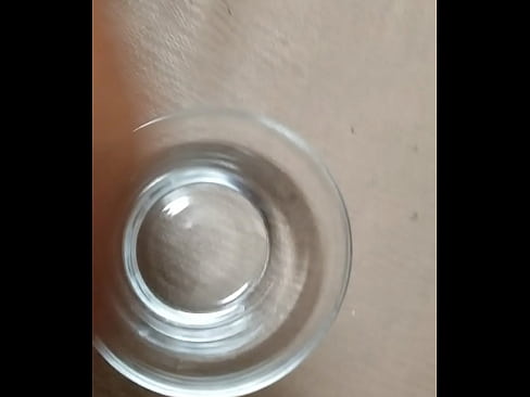 Ejaculate in a transparent cup and then swallow