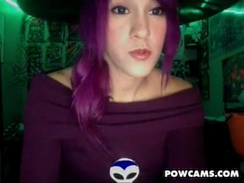 Teen With Small Tits And Purple Hair