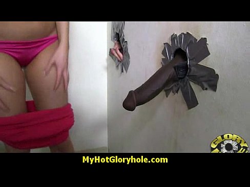 Gloryhole cock licking and sucking interracial 2