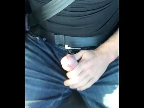 Jerking my cock in my car