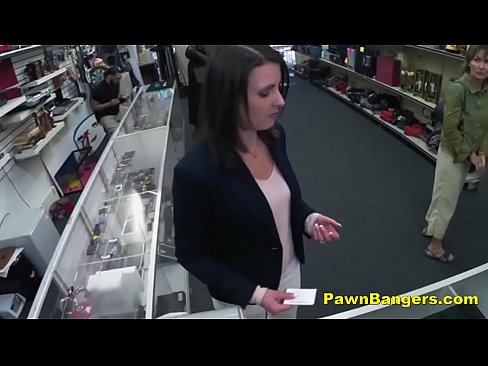 Cheeky Shop Owner Bangs Customer's Pussy