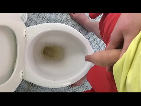 Pissing in the toilet