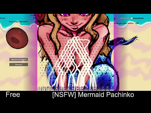 Mermaid Pachinko (free game itchio) 2D, Adult, Erotic, Godot, NSFW