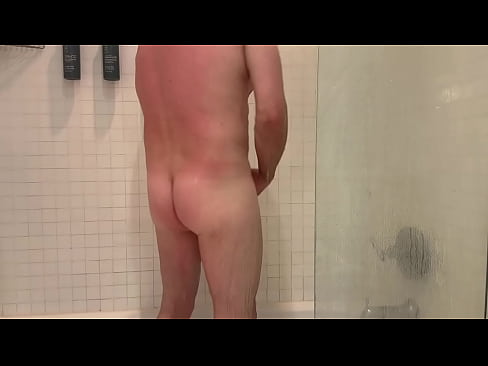 Spy Hairy Dude in Gym Shower