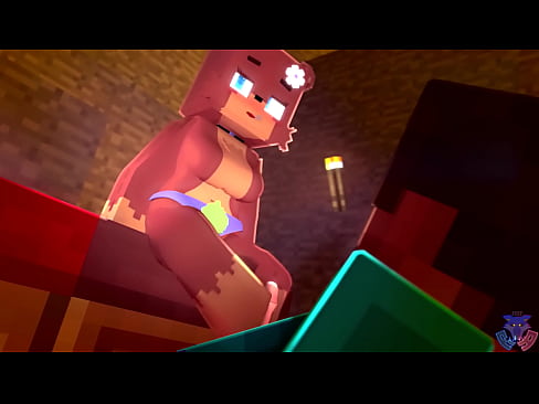 Steve do minecraft sendo masturbado