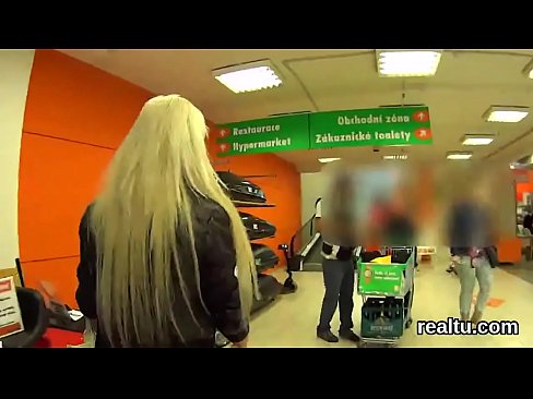 Beautiful czech kitten was teased in the mall and pounded in pov