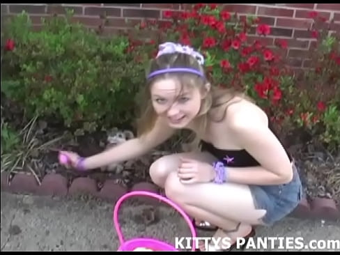 Cute Kitty Flashing Her Panties In Public