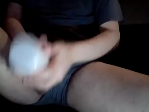 Me teasing my cock with my new Stoya fleshlight