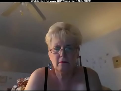 Granny masturbates on camera