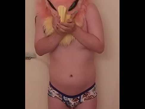 Embarrassed Trans Raptor Fursuiter Wets Her Briefs