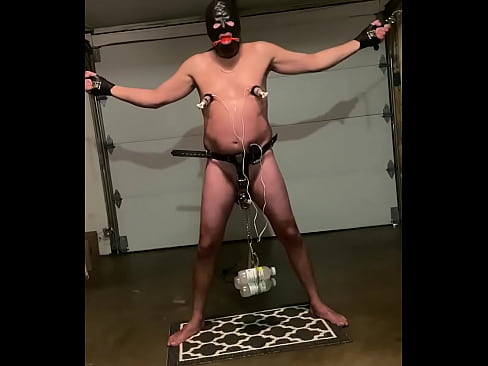 Predicament bondage Solo bondage Ball stretching