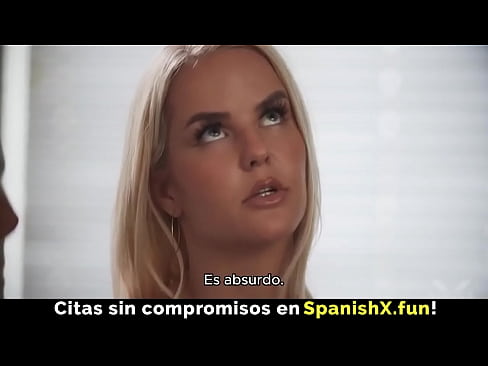 Busty Blonde With a Big Ass Teaches Me Sex (Spanish / Espanol)