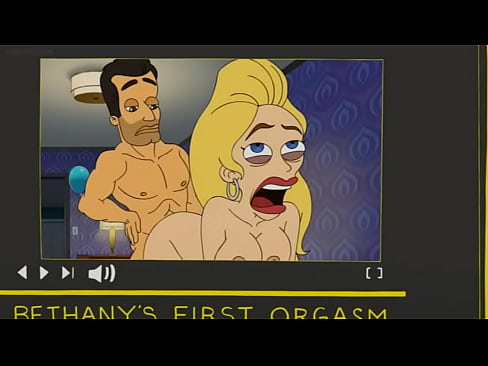 Big Mouth Jessie watches Porno Clip