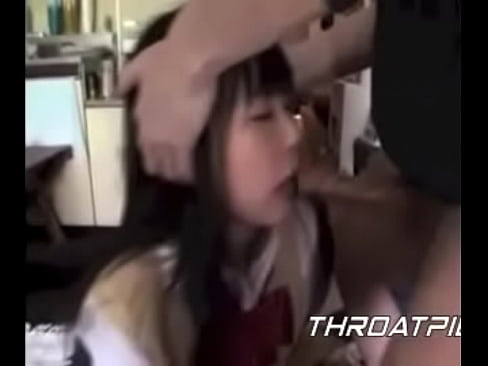 0017 Japanese Gets Cum Shoved in her Throat