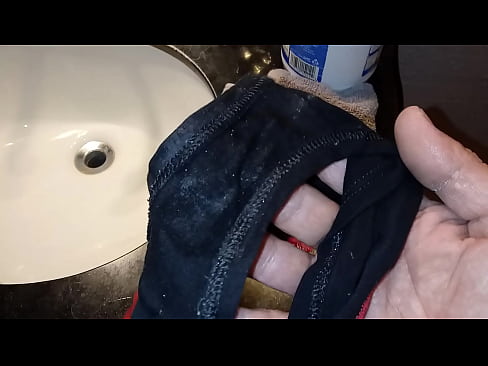 Sniffing panties wet pussy