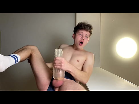 HUGE Dick CUTE FUCKS DEEPLY HIS FLESHLIGHT /