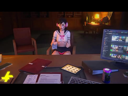 D.va Sexy School Uniform Compilation