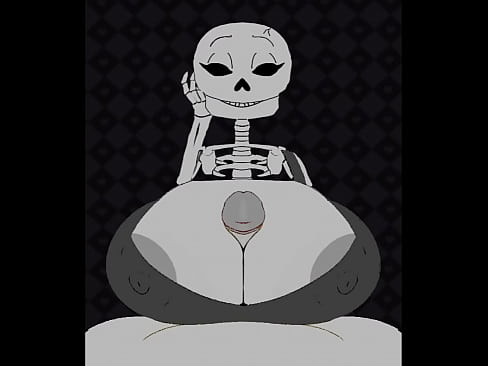 Skeleton with big tits titfuck human cock - Komdog
