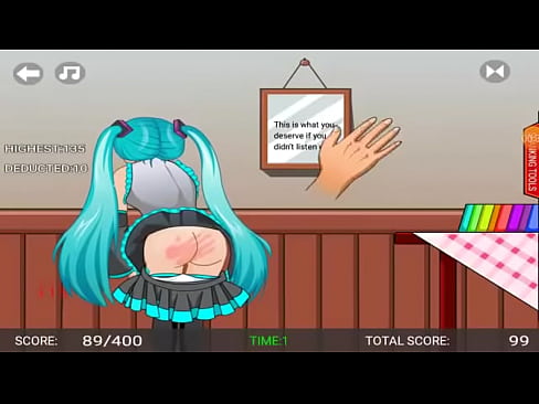 Miku ass spanked hentai game gameplay