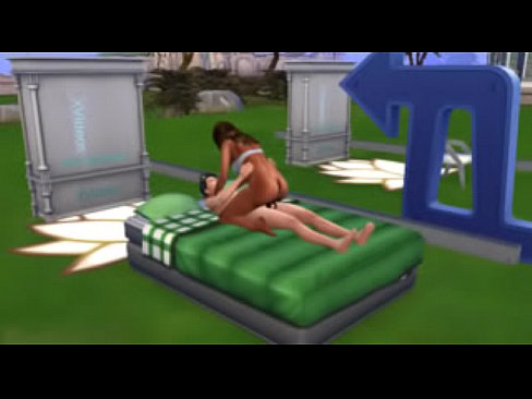 Sim outside sex with messed up dick
