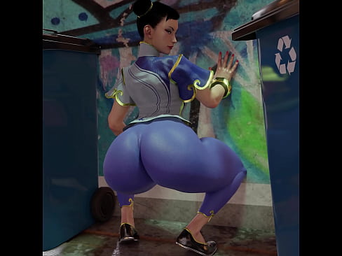 Chun-Li twerking in the street