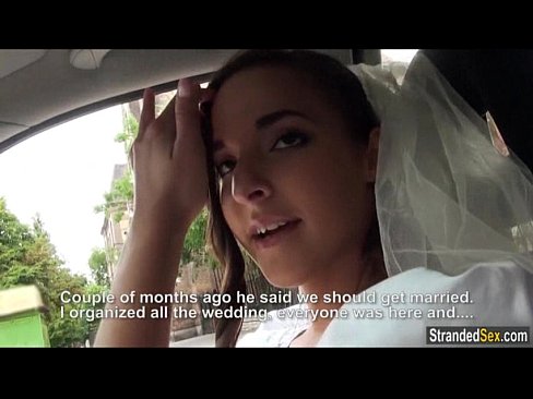 Euro teen bride Amirah Adara gets stood up and a mouthful of cum