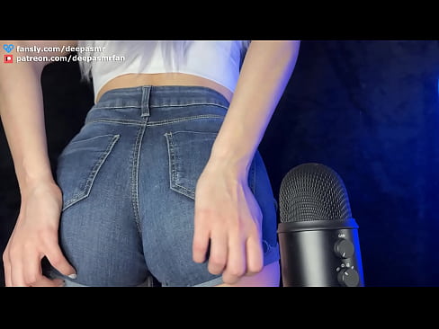 ASMR Teen Girl Scratching her Jeans and Panties for Relax