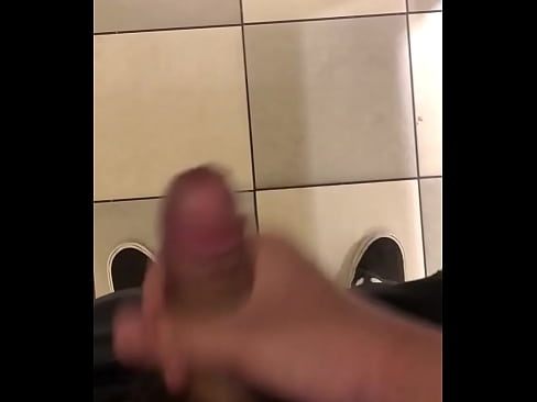 Masturbating in a public restroom