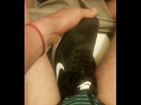 cum into sneaker teen new coworker